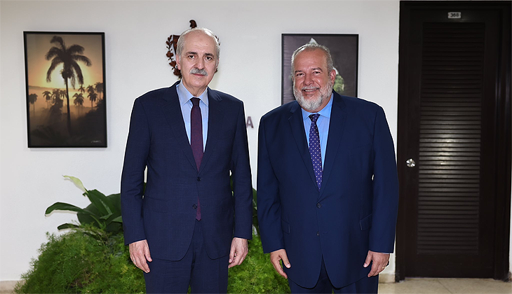 Kurtulmuş, Küba Başbakanı Cruz ile bir araya geldi