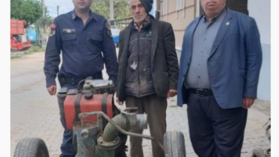 Bursa’da tarladan su motoru çalan hırsızlar yakalandı