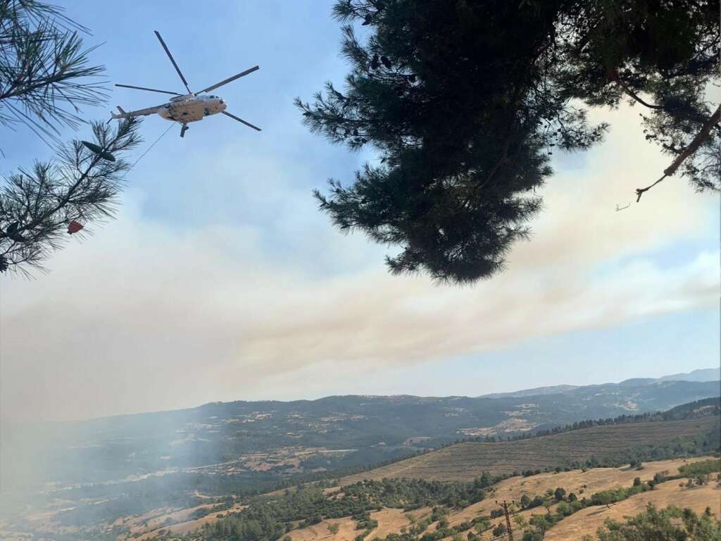 Bursa’daki orman yangını devam ediyor