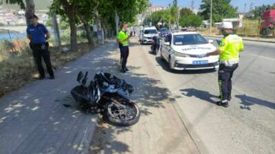 Bursa’da feci kaza! Motosiklet sürücüsü yaralandı