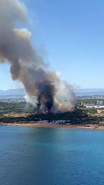 Antalya’da orman yangını