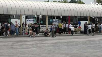 Bursa Otobüs Terminali’nde Kurban Bayramı Hareketliliği