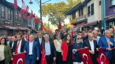 15 Temmuz’un 8 Yıl Dönümünde Bursa’da Bayrak Yürüyüşü