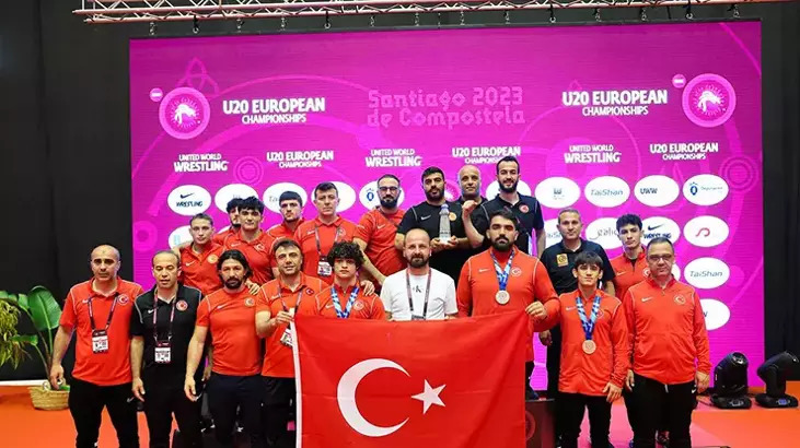 U20 Grekoromen Güreş Milli Takımı Avrupa şampiyonu oldu