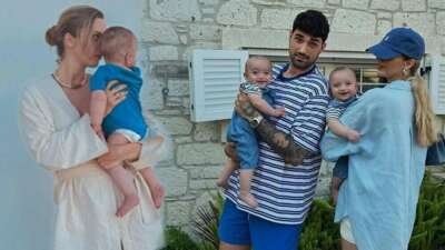 Yasemin Şefkatli’den ikiz oğullarıyla yeni kareler