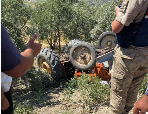 Ters dönen traktörün 18 yaşındaki sürücüsü öldü