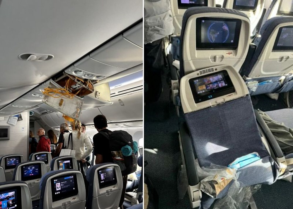 Uçakta korku dolu anlar! Koltuklar kırıldı: 30 kişi yaralandı