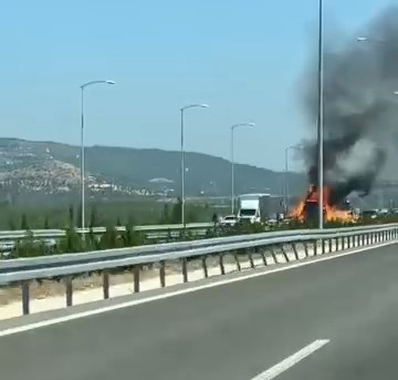 Bursa’da TIR alev topuna döndü