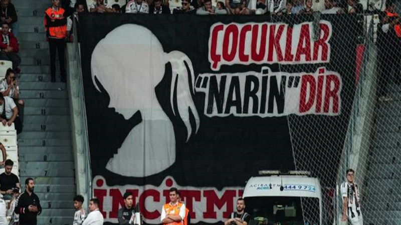 Beşiktaş taraftarından Narin Güran mesajı: “Çocuklar Narin’dir, incitmeyin”