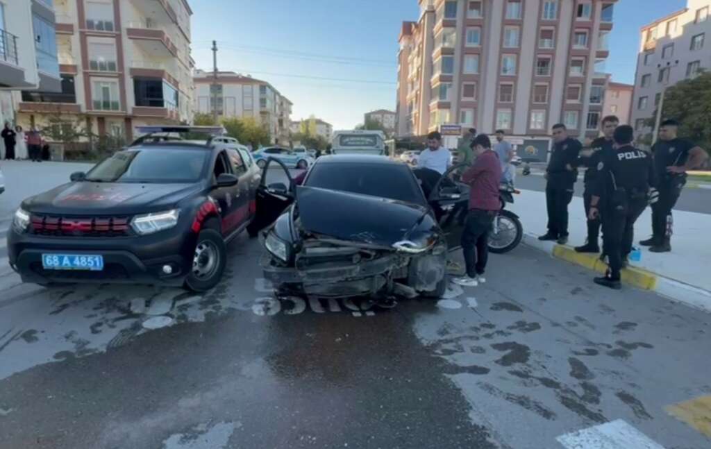 Polisten kaçan sürücü kaza yapınca yakalandı