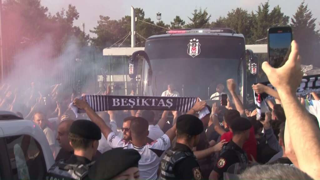 Beşiktaş, Kayseri’ye coşkuyla uğurlandı