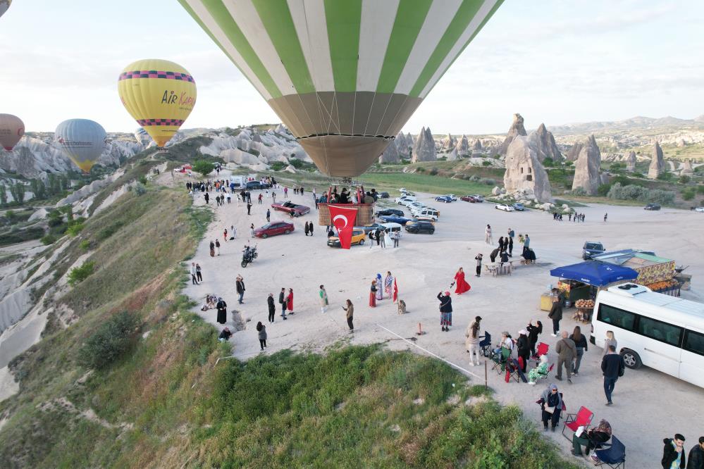 Kapadokya’yı 8 ayda 3 milyon turist ziyaret etti