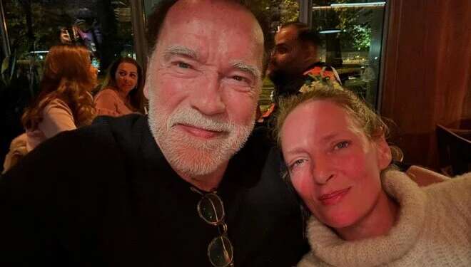 Uma Thurman ile Arnold Schwarzenegger yıllar sonra bir araya geldi