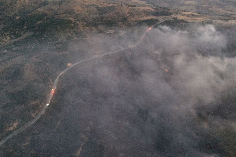 Uşak’taki orman yangını söndürüldü