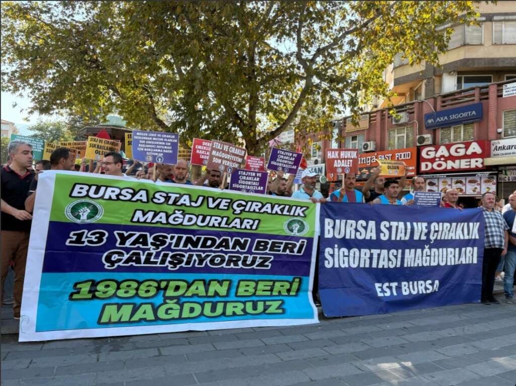 Staj ve Çıraklık Mağdurları’ndan Bursa’da ’emeklilik’ çağrısı