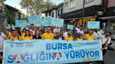 Bursa’da Halk Sağlığı Haftası kapsamında Bursa sağlığı yürüyüşü