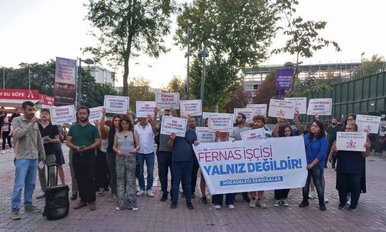 Fernas Madencilik’in işten çıkardığı madenciler için nöbet tutan sendika yetkilileri gözaltına alındı