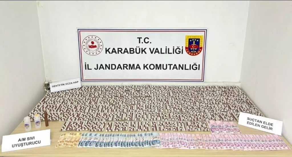 Karabük’te 40 adet sentetik hap ele geçirildi