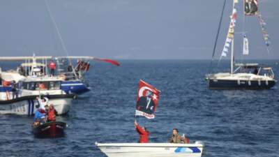 Mudanya’da denizden karaya Cumhuriyet coşkusu