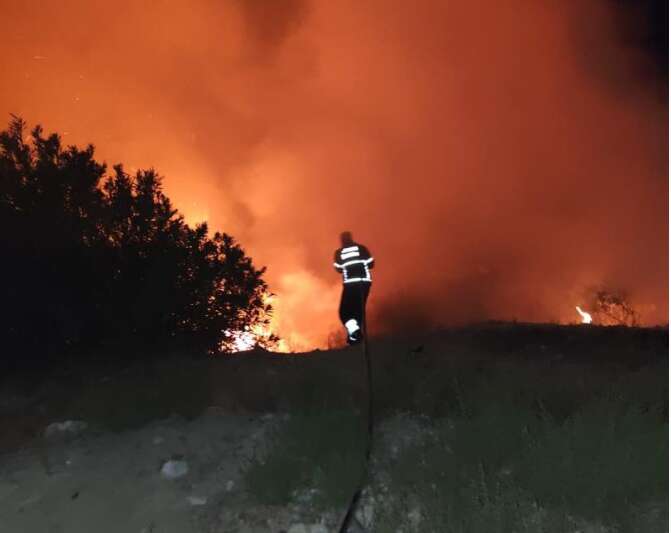 Antakya’da ormanlık alanda yangın