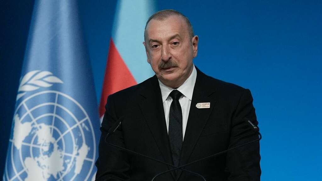 Aliyev: “Filistin’e insani destek sağlamaya devam edeceğiz”