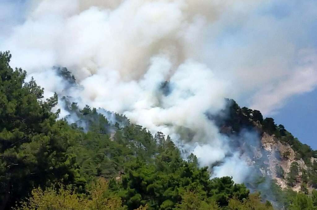 Kumluca’da orman yangını