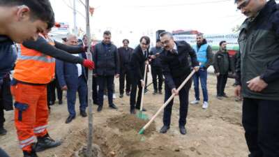 İnegöl’de fidanlar toprakla buluştu