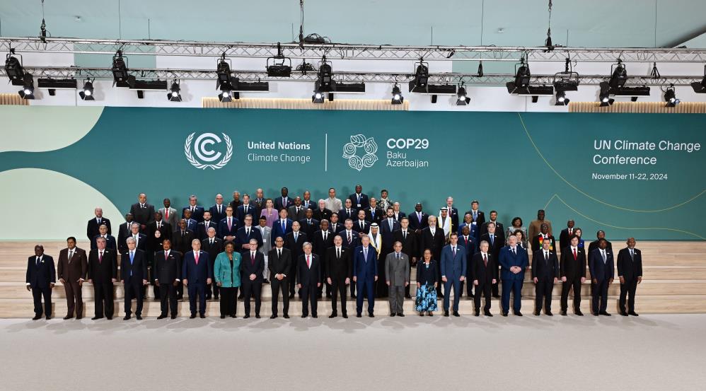 Erdoğan, COP29 aile fotoğrafı çekimine katıldı