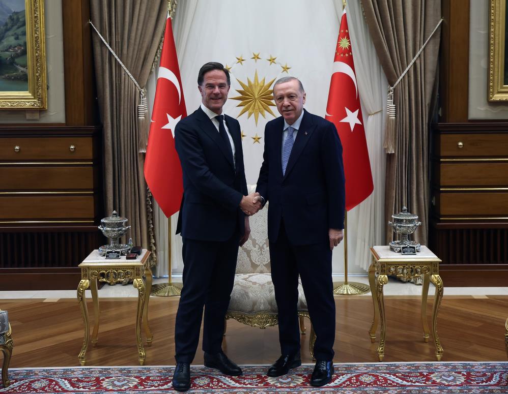 Cumhurbaşkanı Erdoğan, Rutte’yi kabul etti