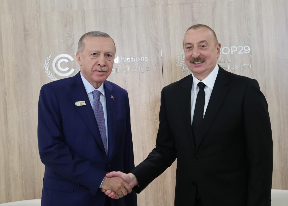 Erdoğan, Azerbaycan Cumhurbaşkanı Aliyev ile görüştü