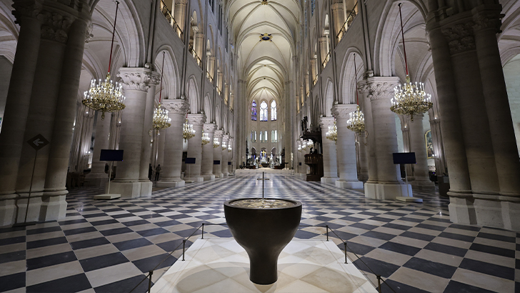 Fransa’nın 861 yıllık Notre-Dame Katedrali’nde yenileme çalışmaları tamamlandı