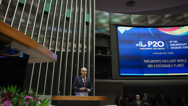 TBMM Başkanı Kurtulmuş: “Bugün artık İsrail’in BM üyeliğinin askıya alınmasını tartışmanın vakti gelmiştir”