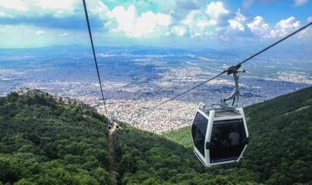 Bursa’da teleferiğe lodos engeli