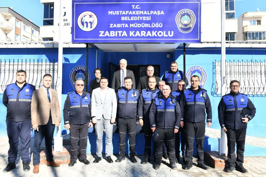 Mustafakemalpaşa’da Başkan Şükrü Erdem’den yeni zabıta karakoluna ziyaret