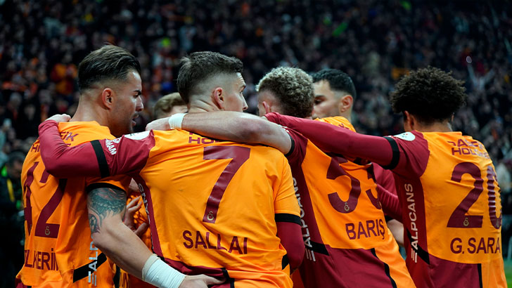 Bol gollü derbide kazanan Galatasaray