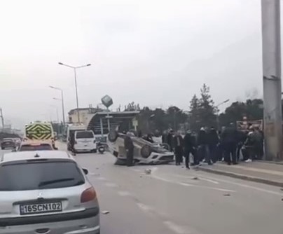 Bursa’da yürekleri ağza getiren kaza!