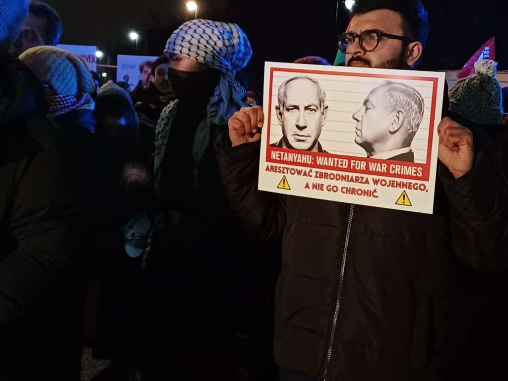 Polonya’da Netanyahu protestosu: “Netanyahu’yu tutuklayın”