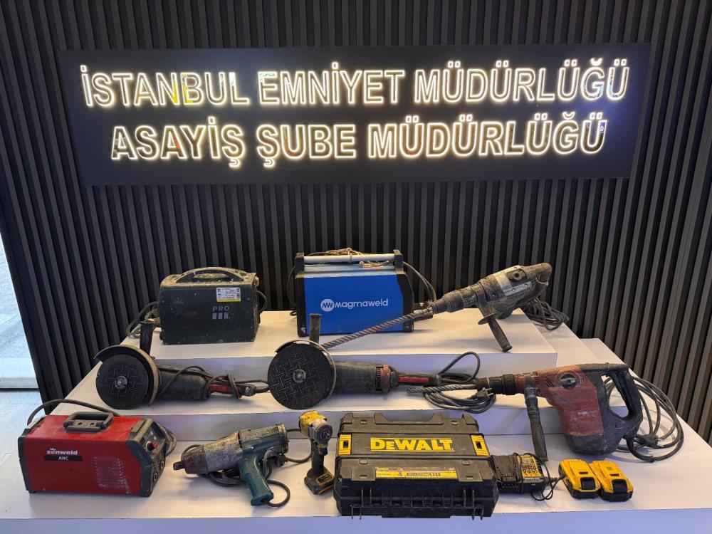 İstanbul’da 600 bin euro değerinde inşaat, ve 2.5 milyon TL değerinde tekstil malzemesi çalan 7 şüpheli yakalandı