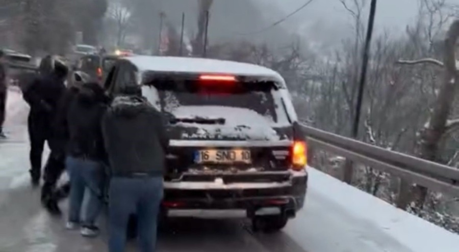 Bursa’da panik dolu anlar: Uludağ’da lüks aracı kimse durduramadı