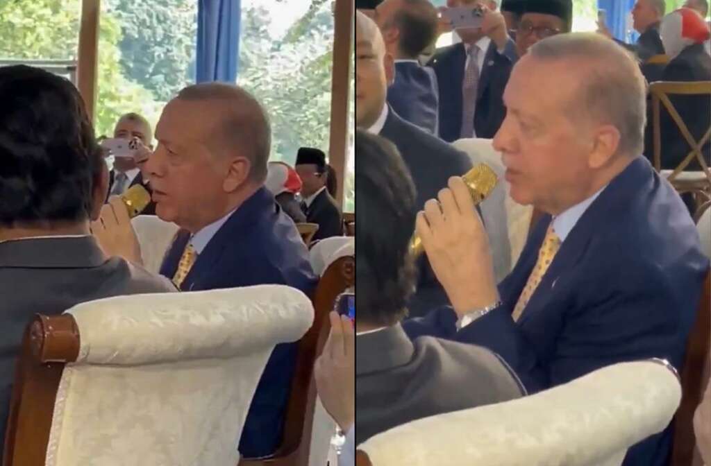 Cumhurbaşkanı Erdoğan, Mehter Marşı’na eşlik etti