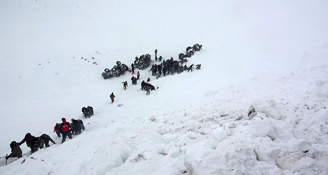 Çığ şehitleri mezarları başında anıldı