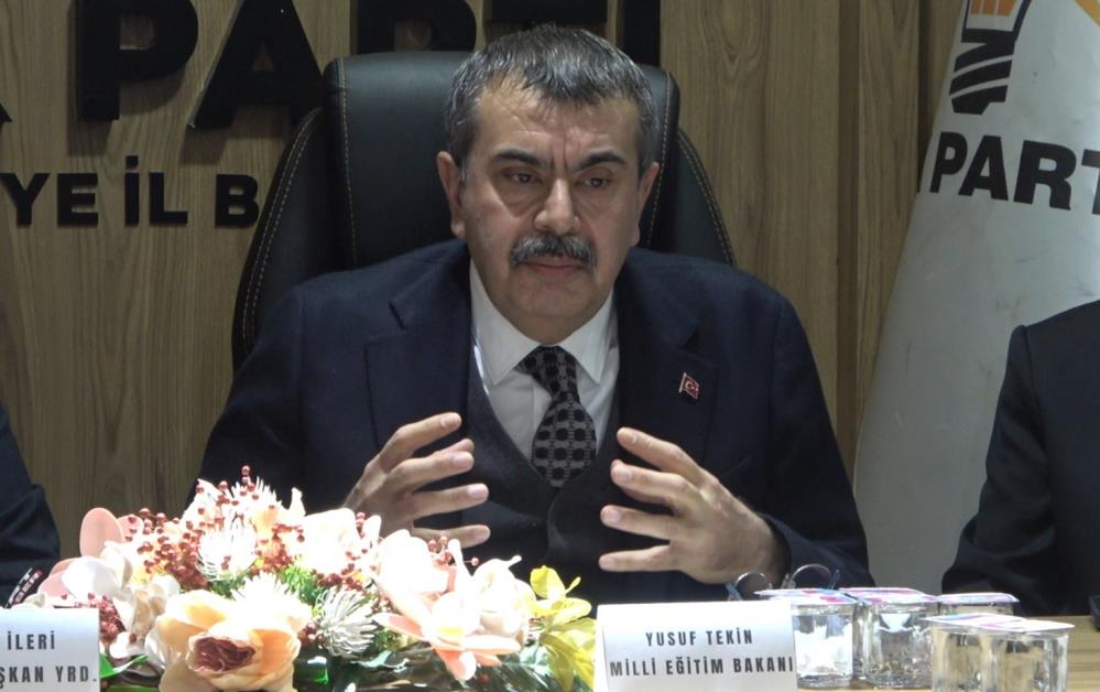 Bakan Tekin: “2024-2025 eğitim-öğretim yılında 9 bin 400 dersliğin 7 bin 500 tanesinin inşaatını tamamlayıp teslim ettik”