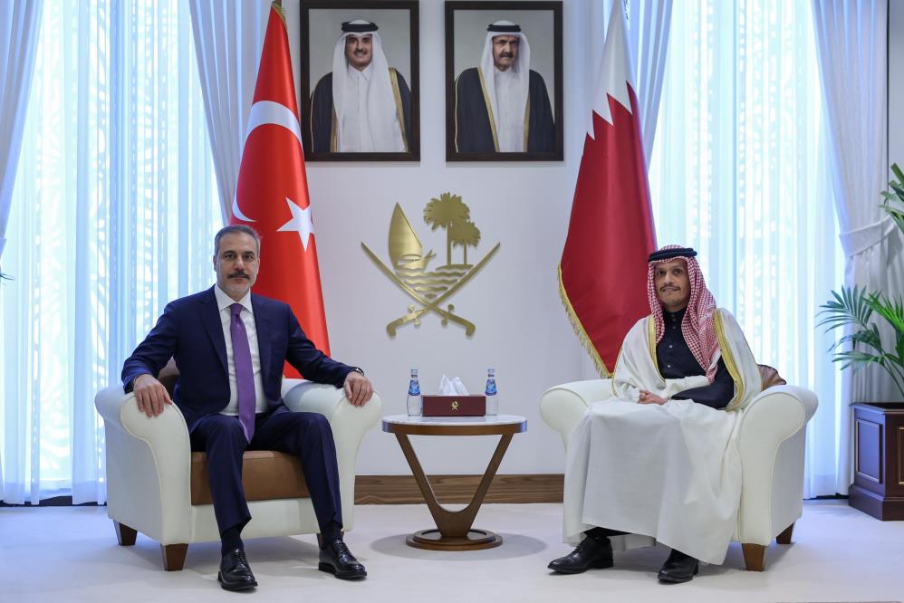 Bakan Fidan, Katar Başbakanı Al-Thani ile görüştü