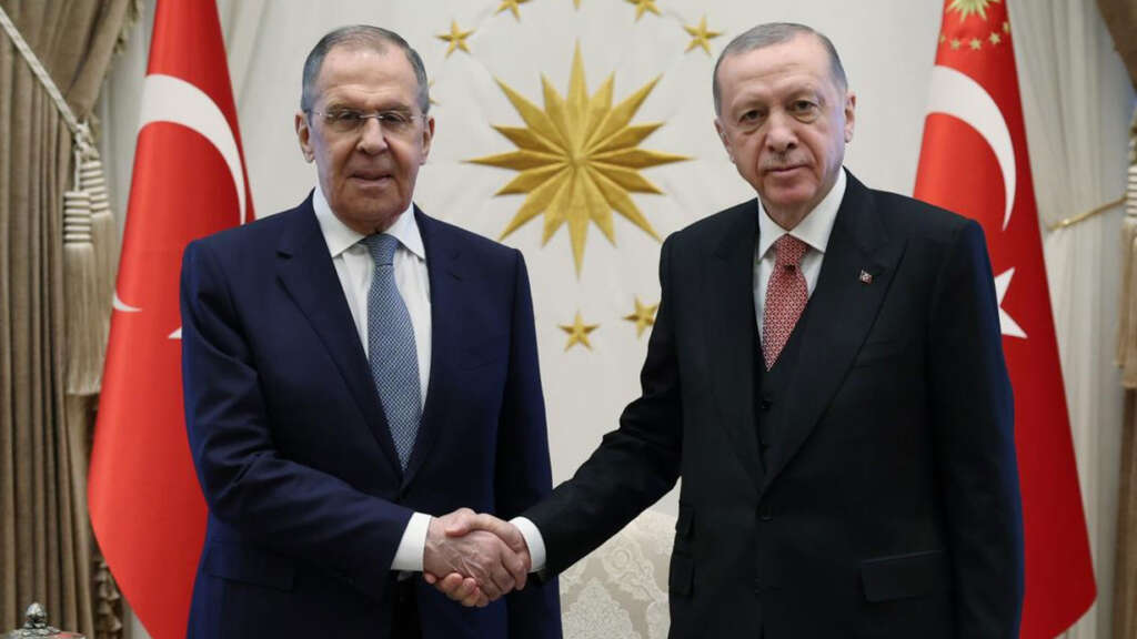 Erdoğan, Rusya Dışişleri Bakanı Lavrov’u kabul etti