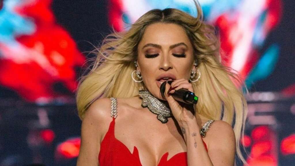 Hadise’nin Bursa’da korku dolu anları! Hayranı sahneye atladı