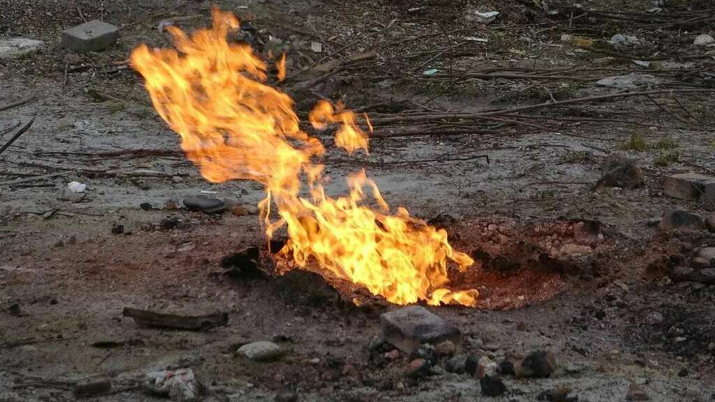 Metan gazı yangını 11 gündür sönmedi