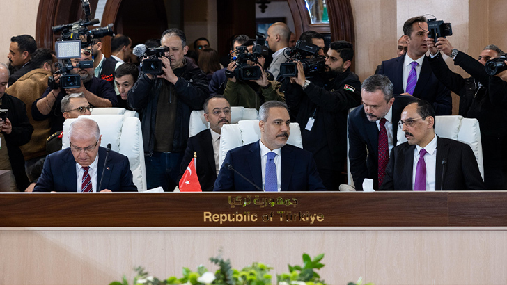 Hakan Fidan, Yaşar Güler ve İbrahim Kalın, 4 ülkeden mevkidaşları ile bir araya geldi