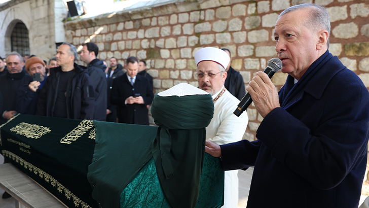 Cumhurbaşkanı Erdoğan, Kasım Yağcıoğlu’nın cenaze törenine katıldı