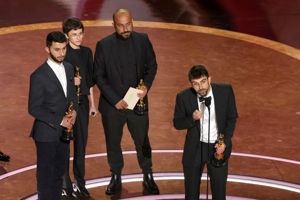 Filistinli ve İsrailli yönetmenin sözleri Oscar gecesine damga vurdu